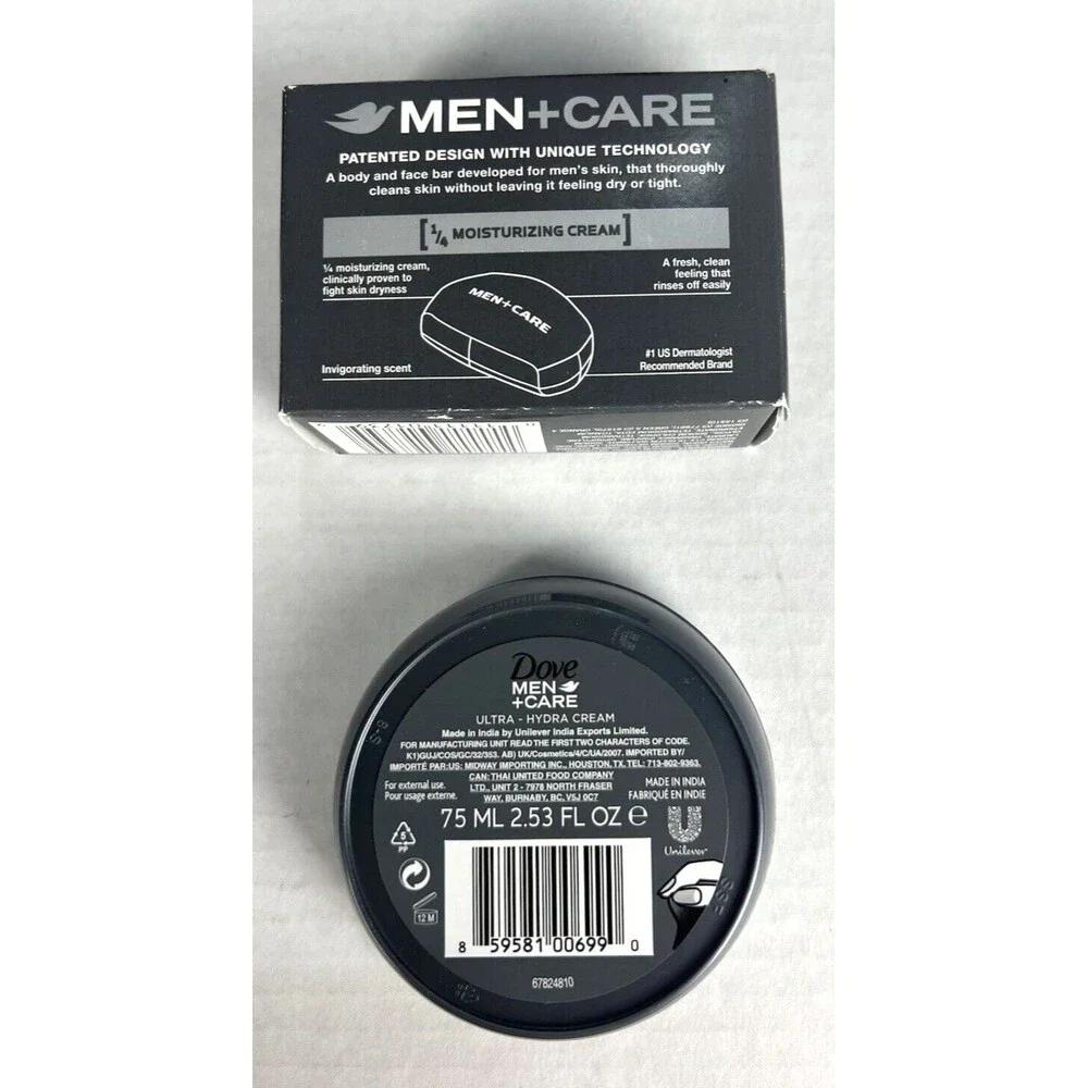 Dove Nivea Mens Grooming Set 4 Piece Body Wash Soap Wipes Travel Kit New